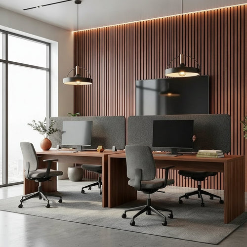 Clamp-On Felt Desk Divider